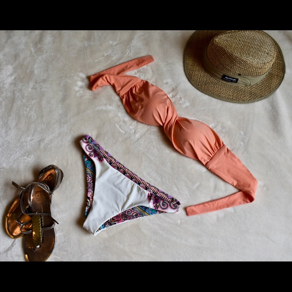 Red Carter Reversible Bikini - Picture 2 of 2